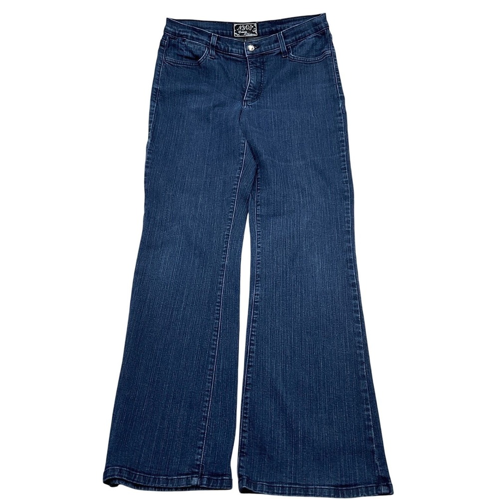 NYDJ Not Your Daughters XX Jeans Women 12 Blue 70086 Embellished Cotton Stretch‎